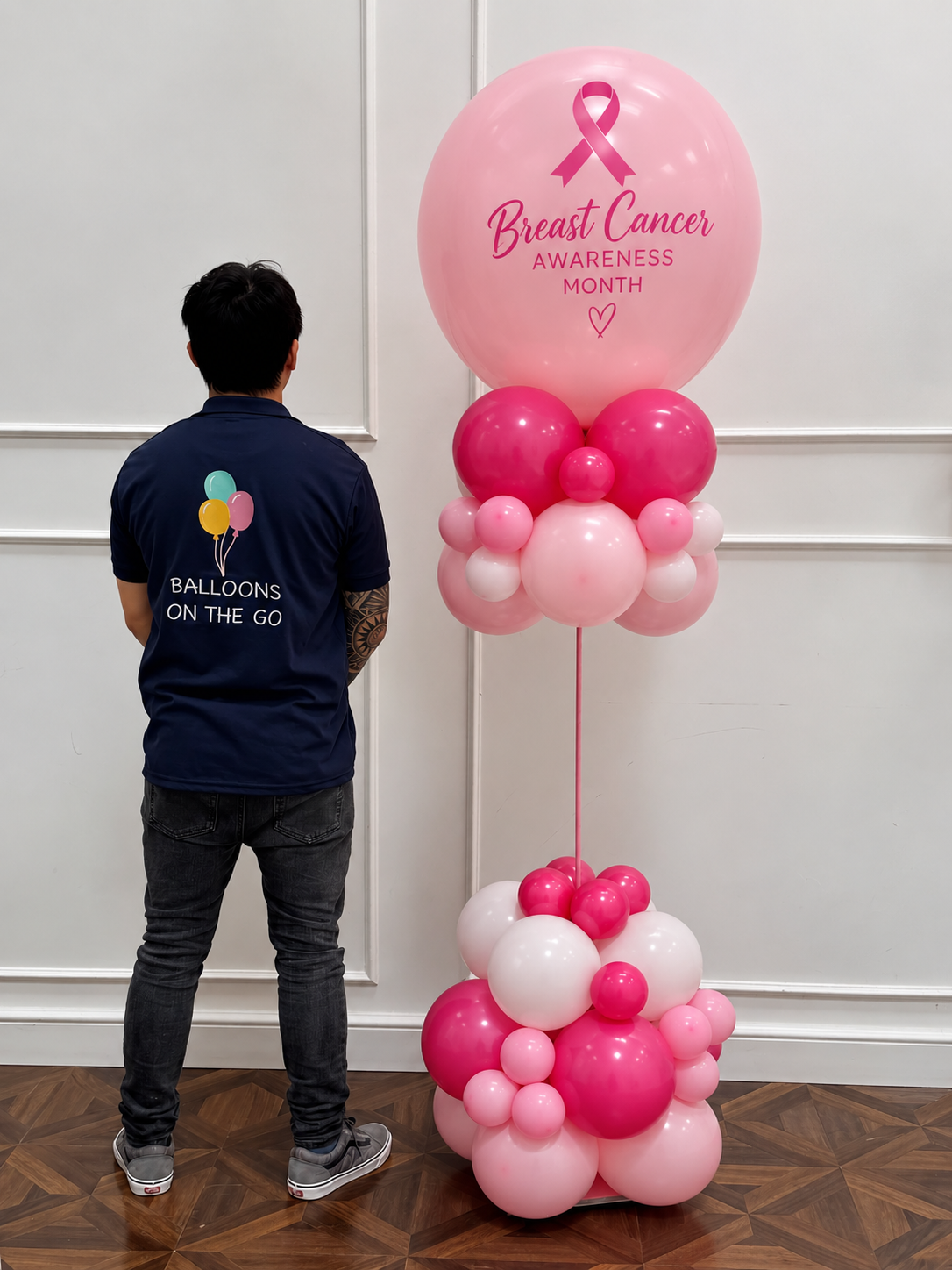 Breast Cancer Awareness Balloon Stand