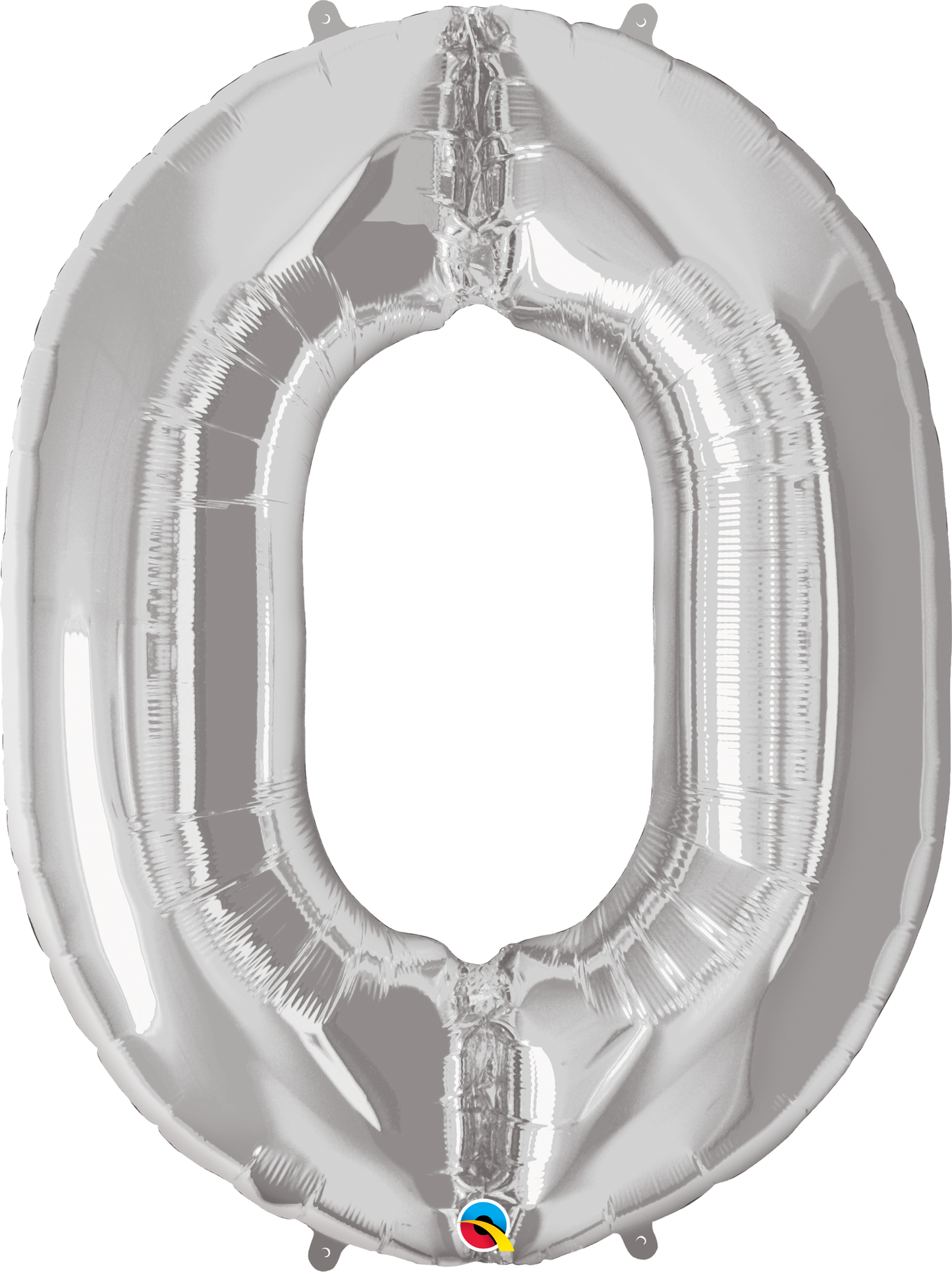Number 0 Foil Balloon- Silver
