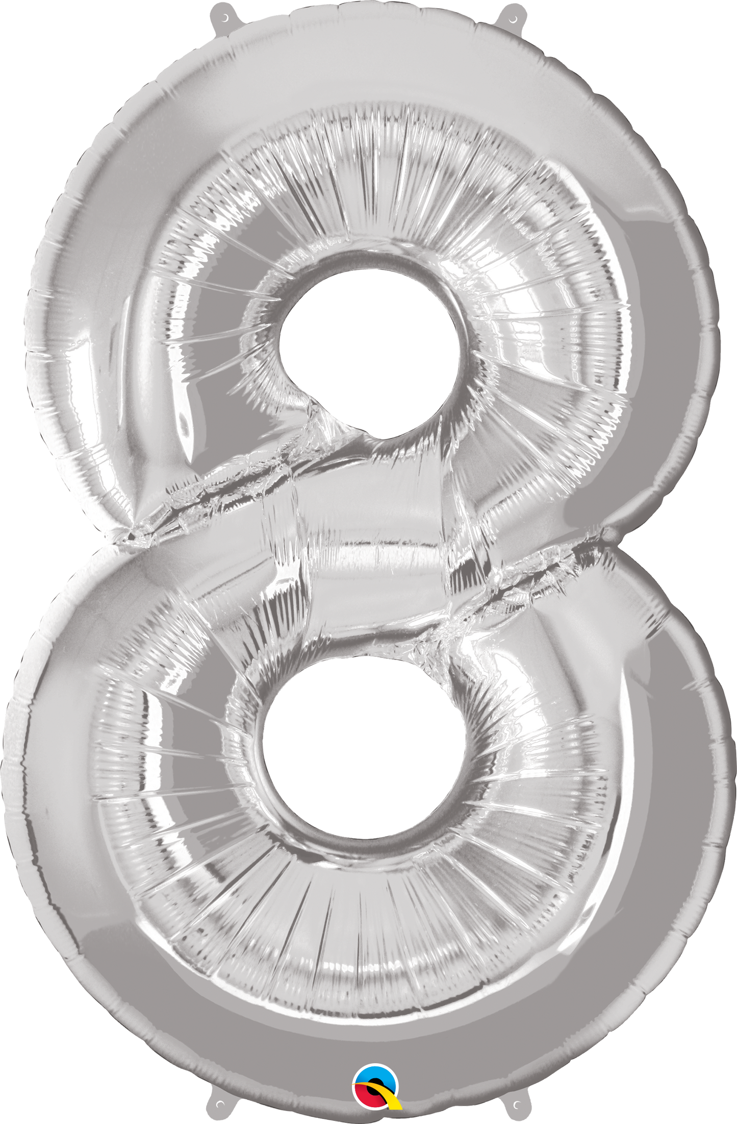 Number 8 Foil Balloon- Silver