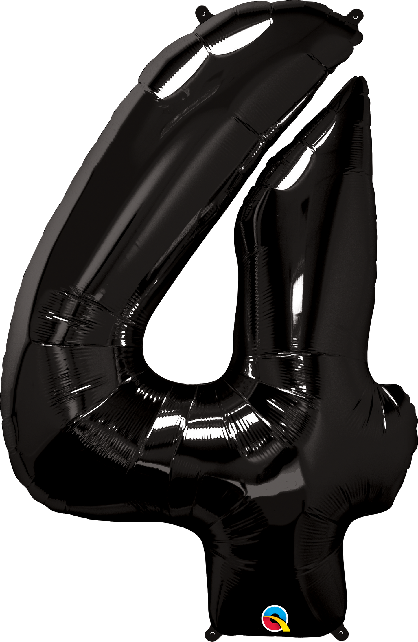 Number 4 Foil Balloon- Black