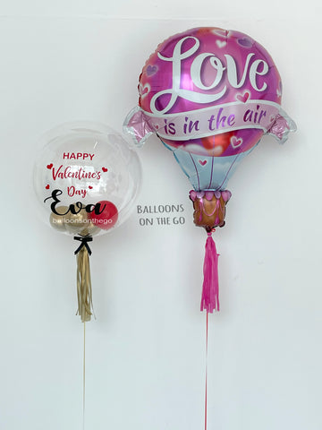 Customized Valentine Balloon with Hot Air foil!