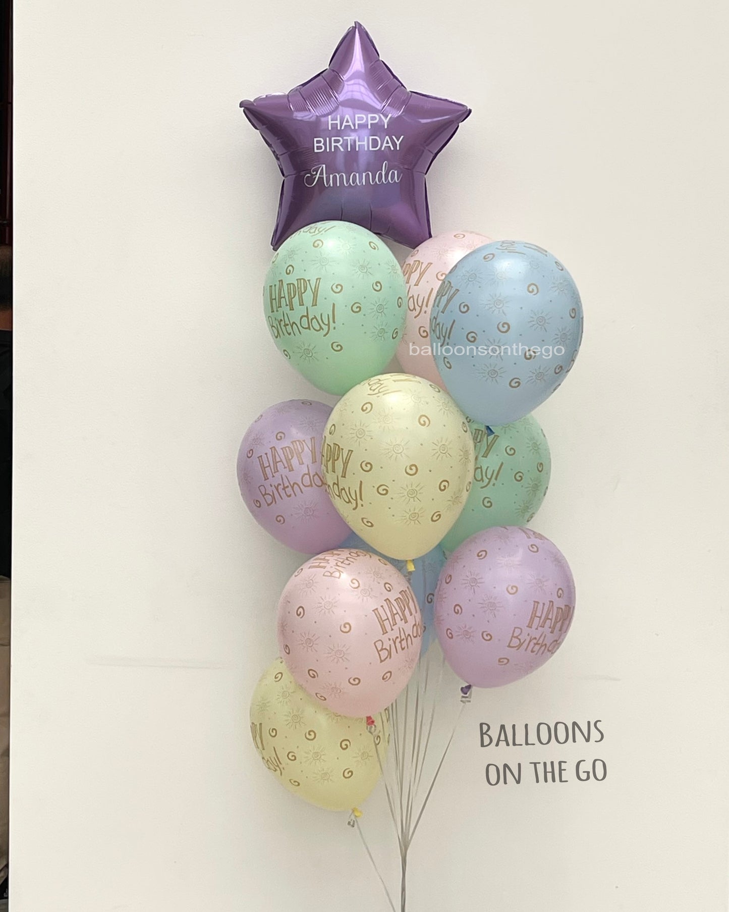 Customized Star Foil Balloon bouquet