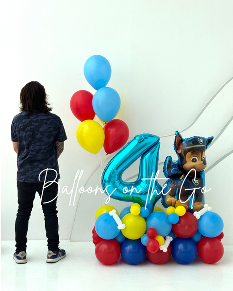 Paw Patrol Chase Balloon arrangement