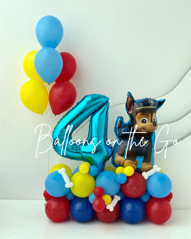 Paw Patrol Chase Balloon arrangement