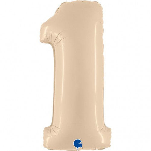 Number 1 Foil Beige