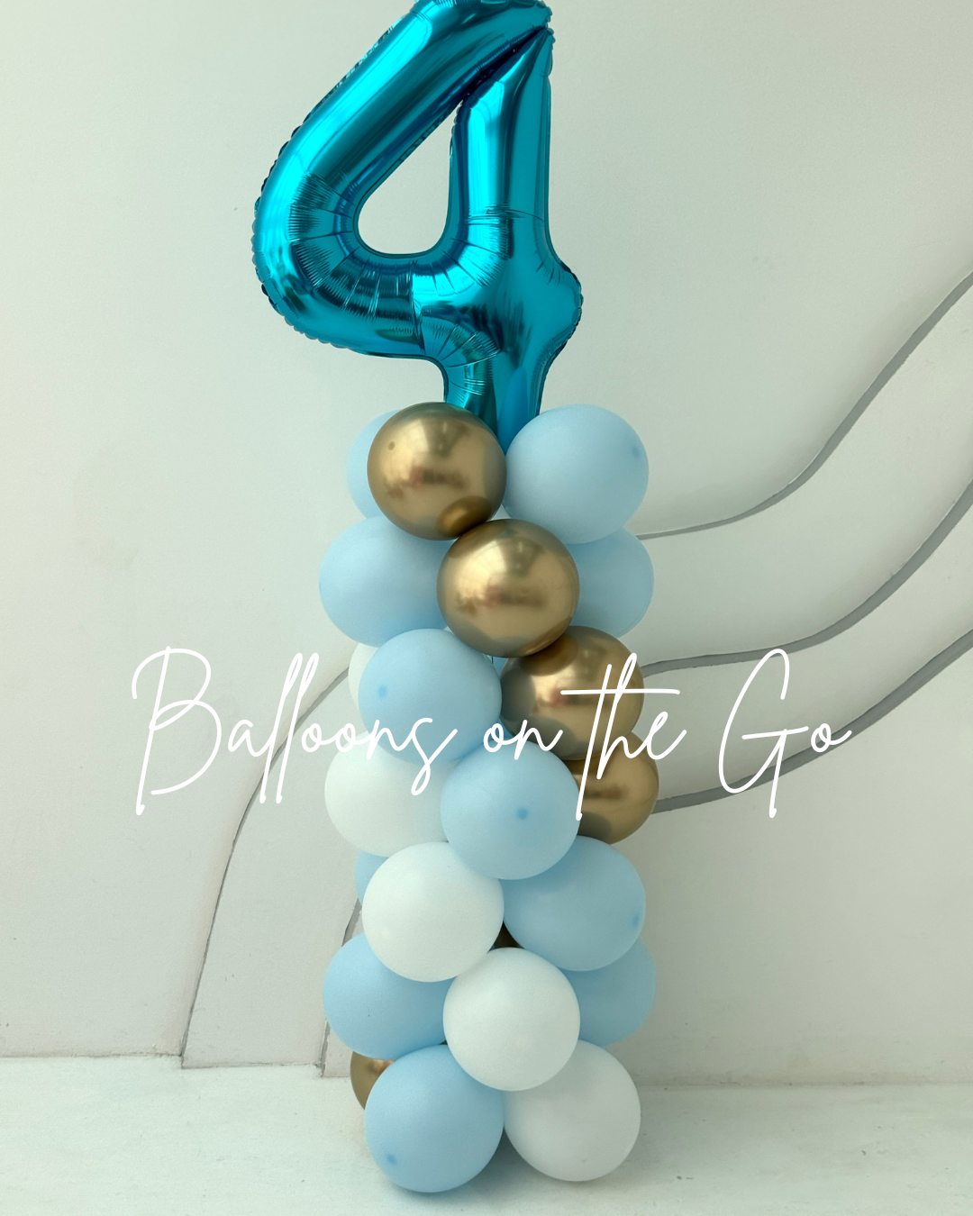 Balloon Tower in Blue