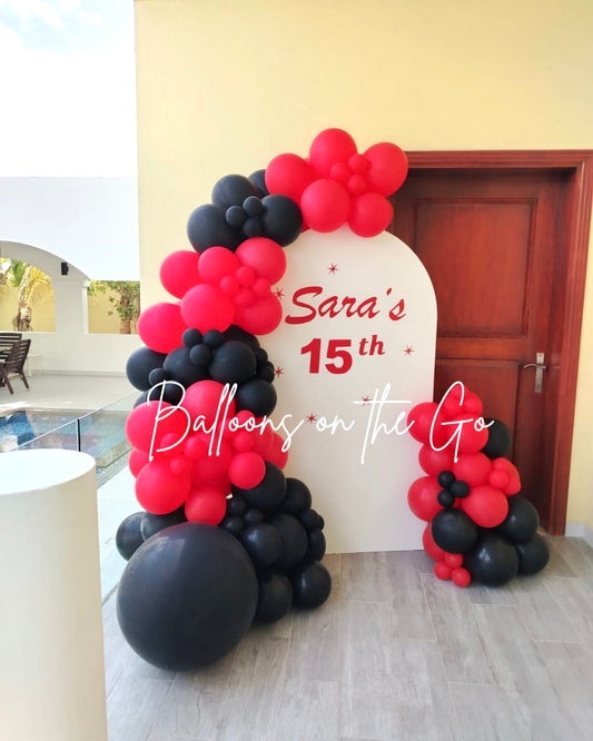 Birthday Setup with Backdrop