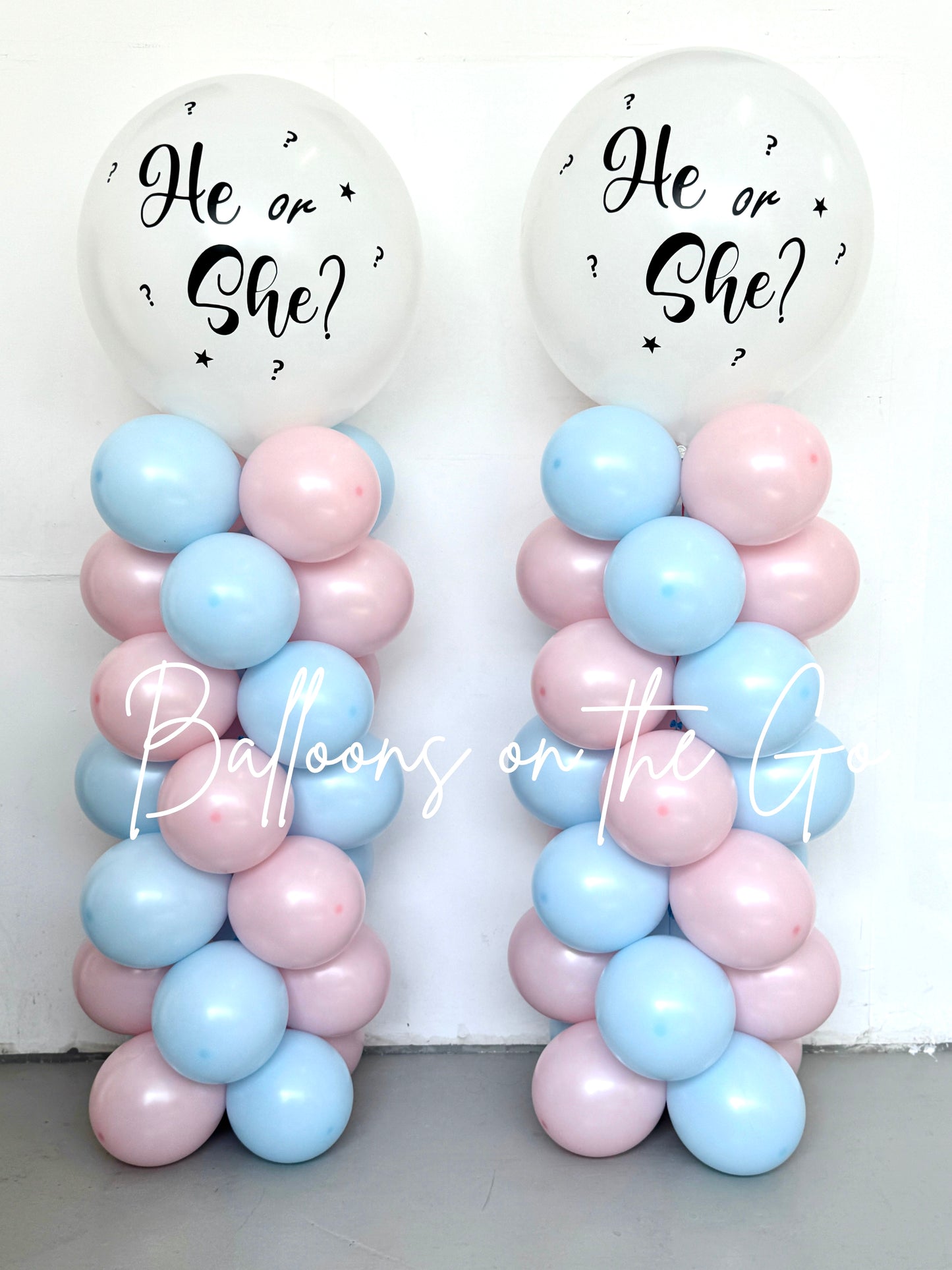 Gender Reveal Balloon Towers