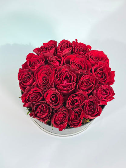25 Red Roses box
