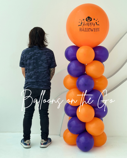 Halloween Balloon Tower!