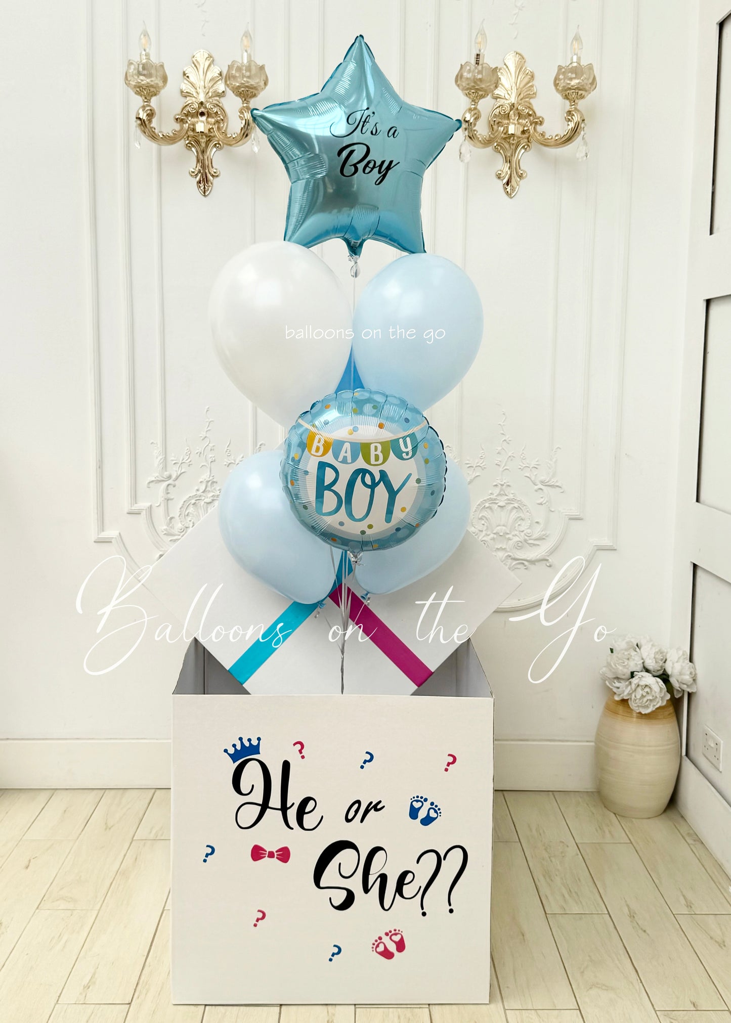 Gender Reveal Balloons in a Box!