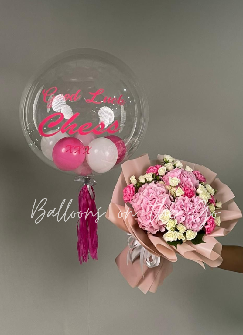 Balloon and Flower Arrangement - Combination 2