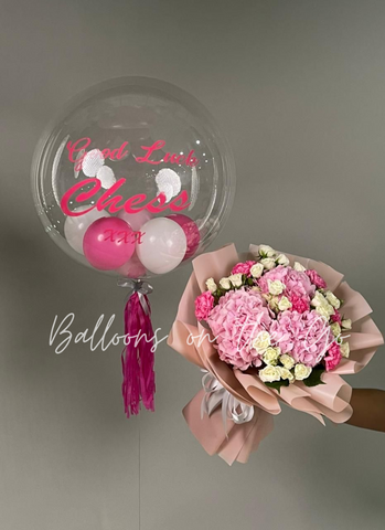 Balloon and Flower Arrangement - Combination 2
