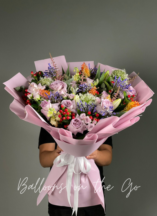A Colorful Summer Flower Bouquet