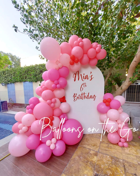 Balloon Arch with Backdrop
