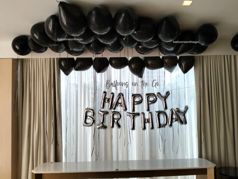 35 Ceiling Balloons + Birthday Banner