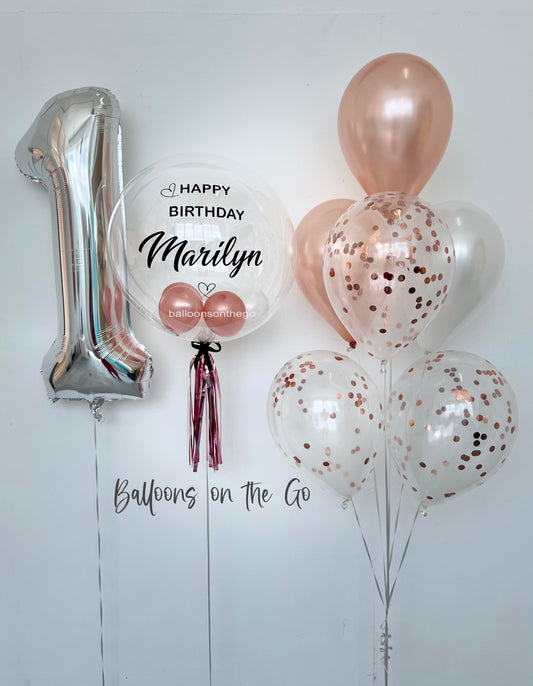 Customized with Number Balloon