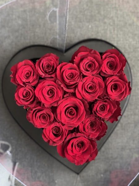 Valentine Gift Box with Red Roses