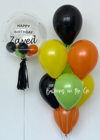 Customised bubble balloon bouquet-V