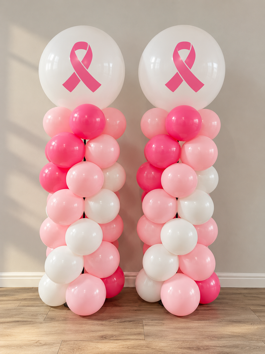 Breast Cancer Awareness Balloon Towers