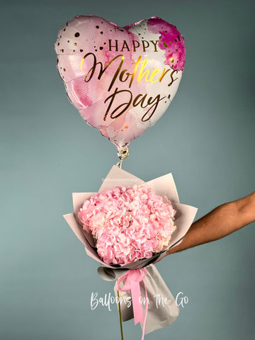 Mother's Day Flowers and Balloon Foil