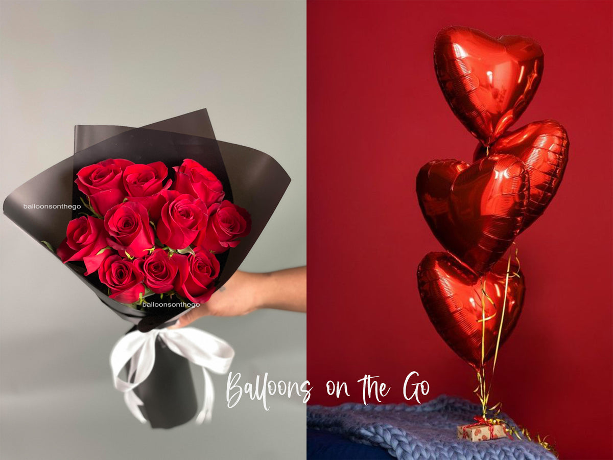 Red hearts and Flowers Special Package II