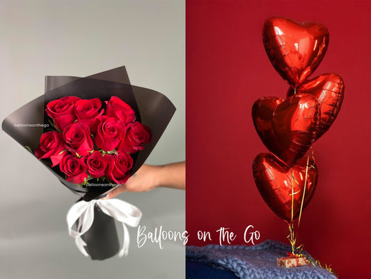 Red hearts and Flowers Special Package II