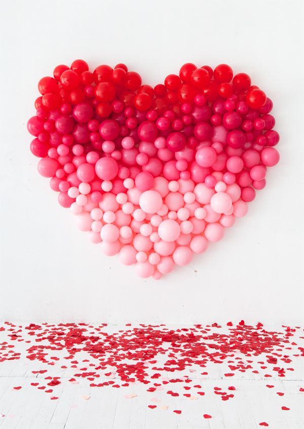 Heart Shaped Balloon Decor