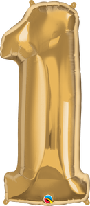 Number 1 Foil Balloon- Gold