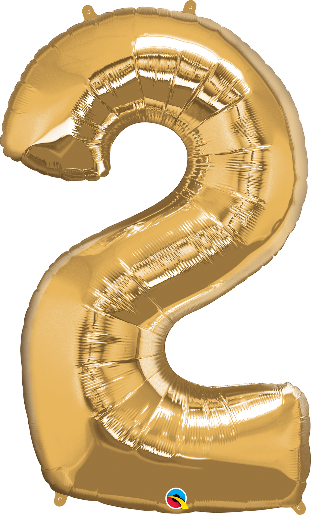 Number 2 Foil Balloon- Gold