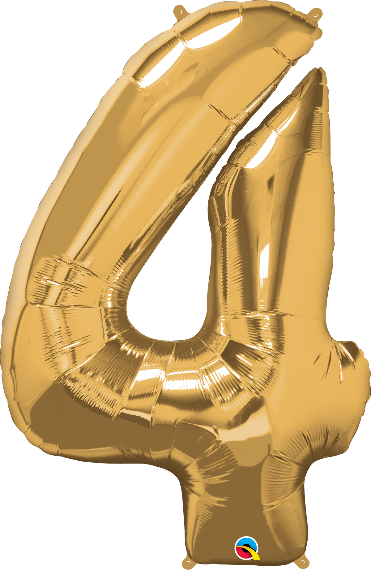 Number 4 Foil Balloon- Gold