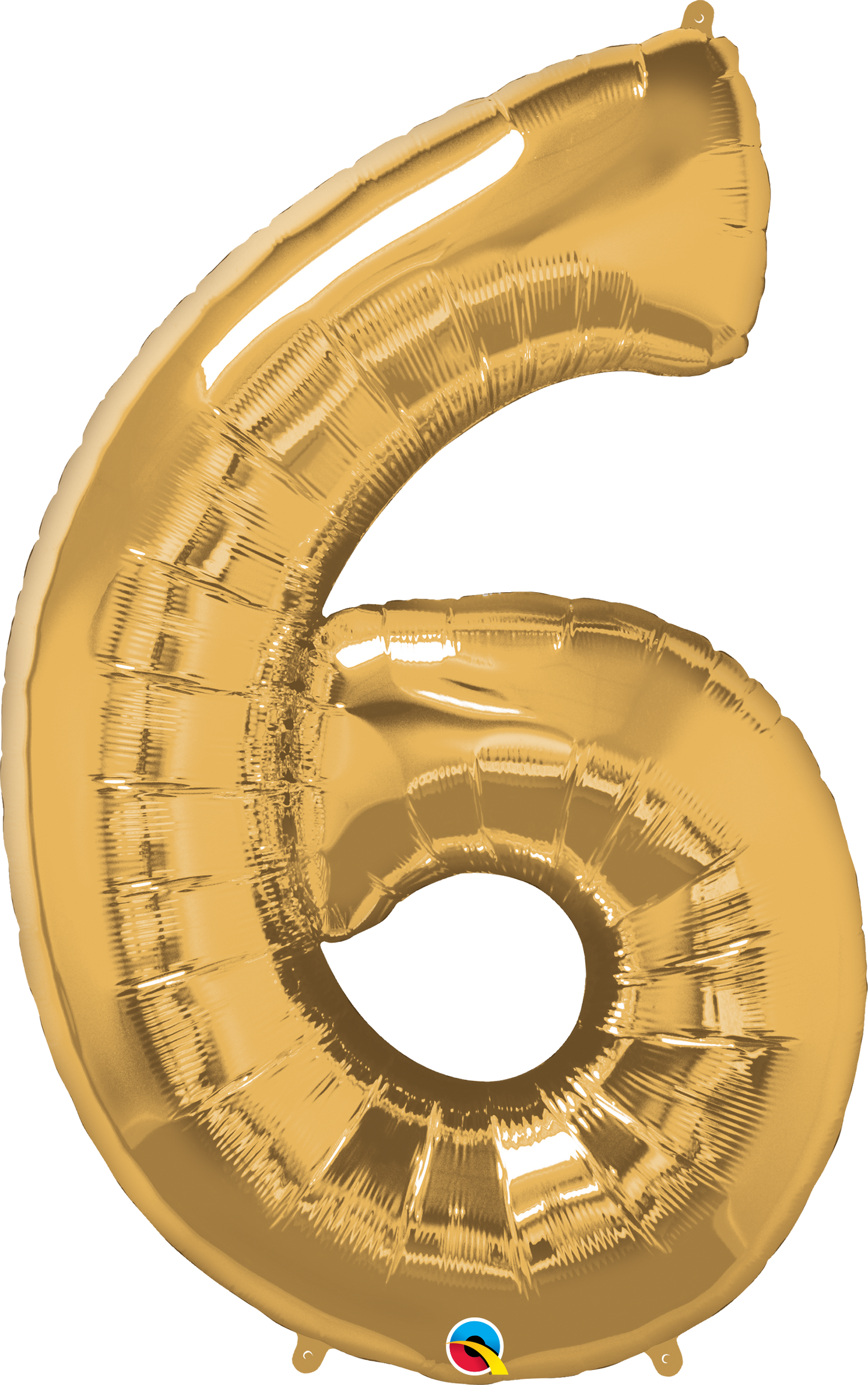 Number 6 Foil Balloon- Gold