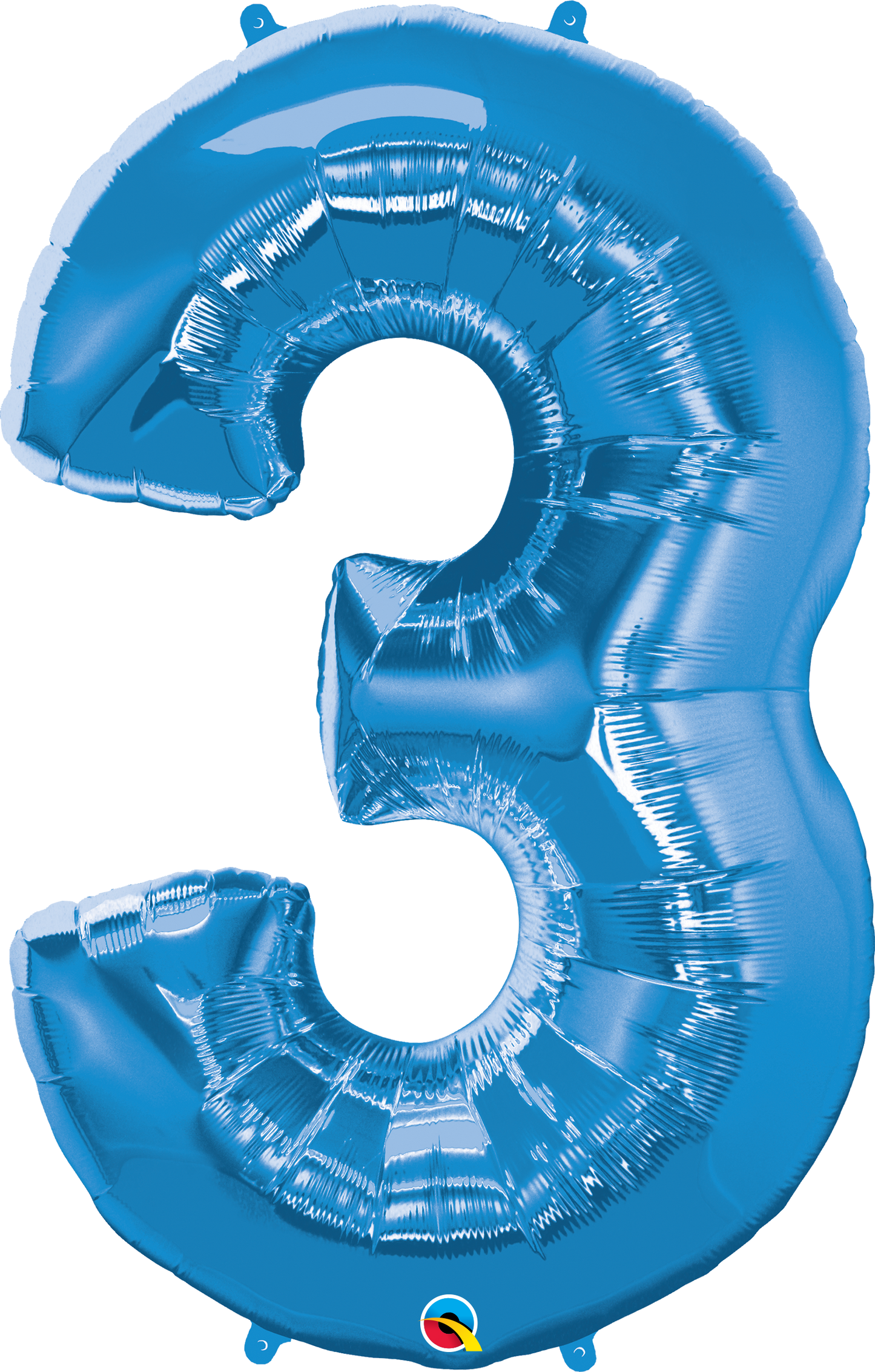 Number 3 Foil Balloon- Blue