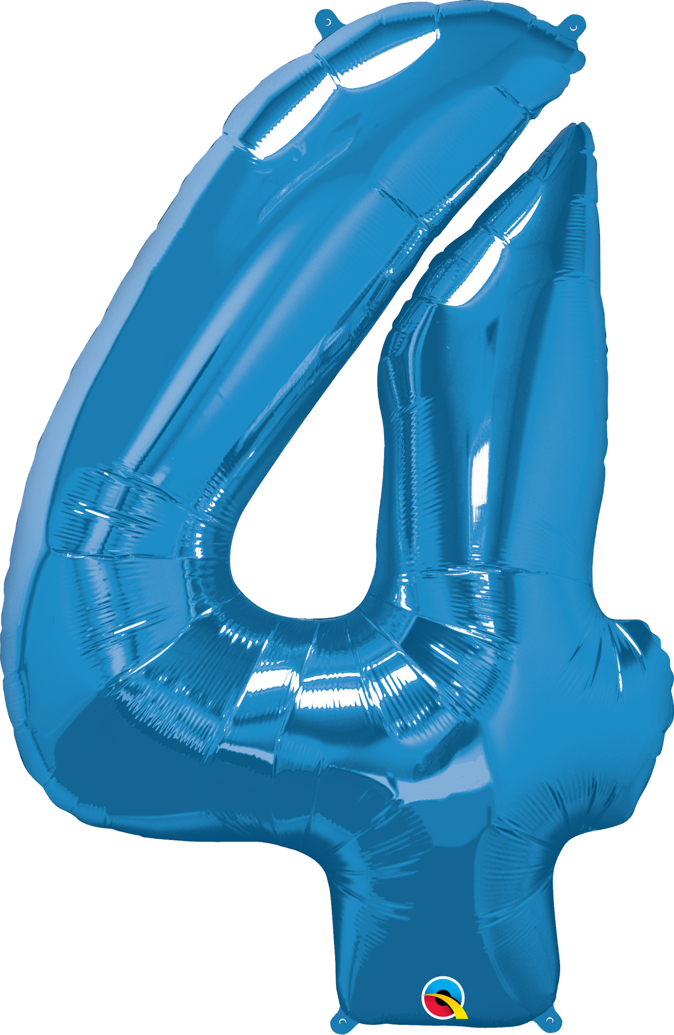 Number 4 Foil Balloon- Blue