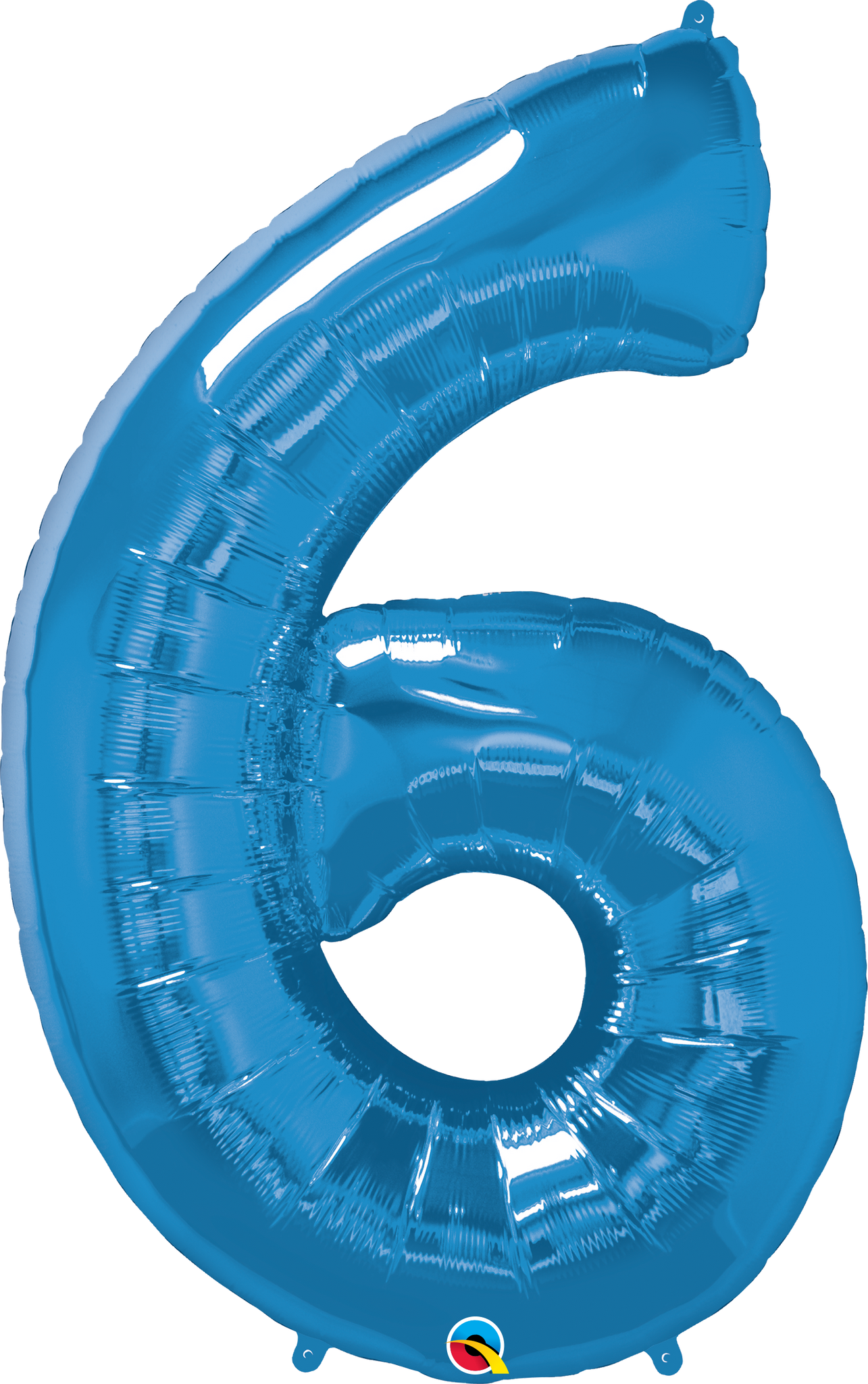 Number 6 Foil Balloon- Blue