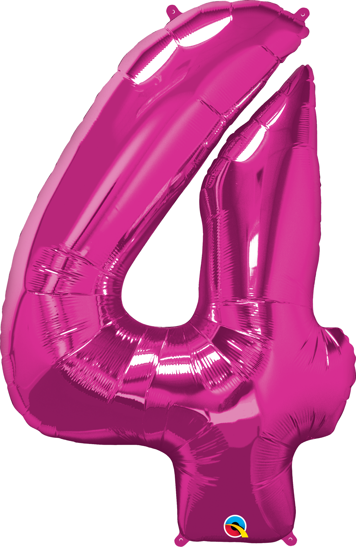 Number 4 Foil Balloon- Pink