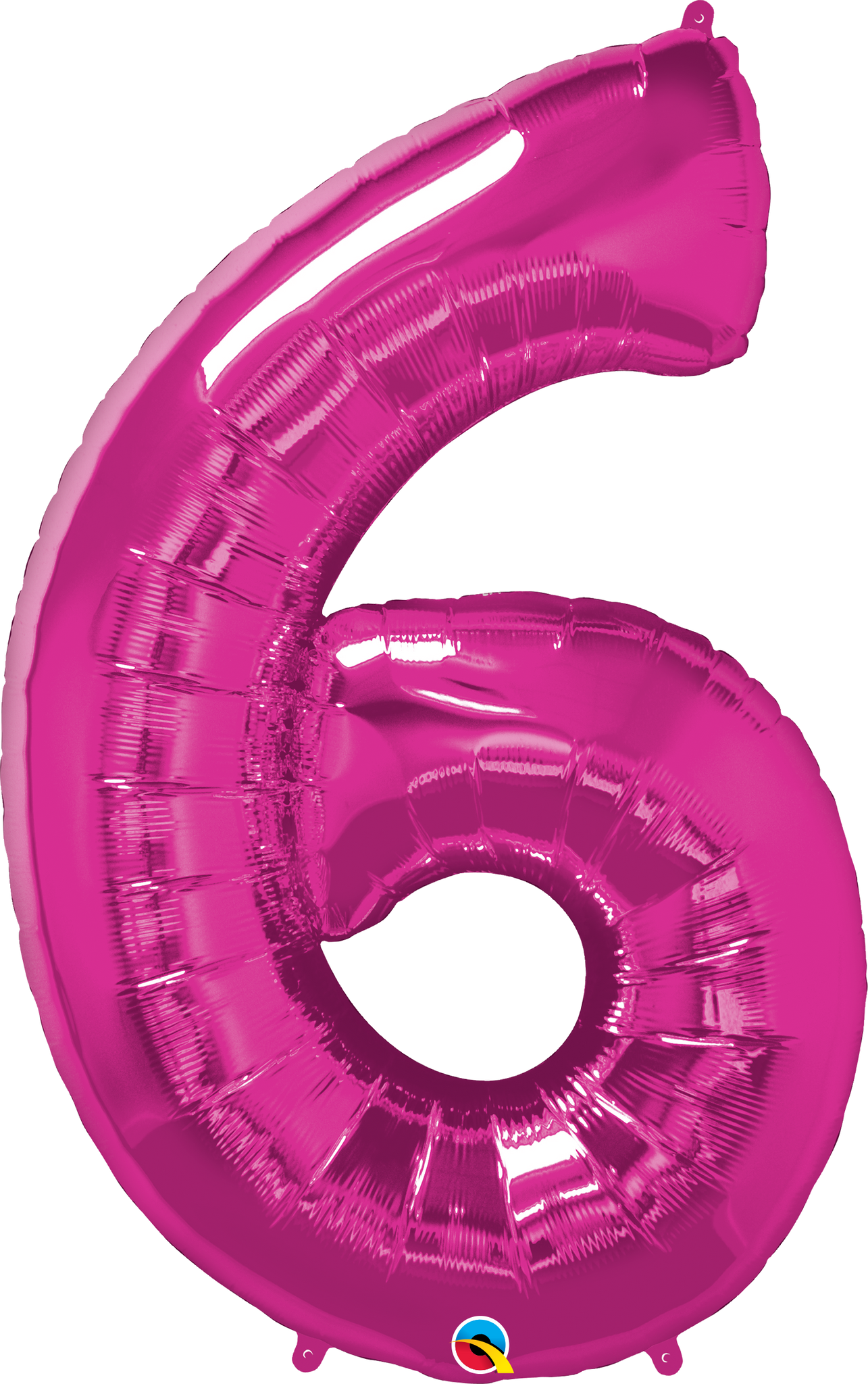 Number 6 Foil Balloon- Pink
