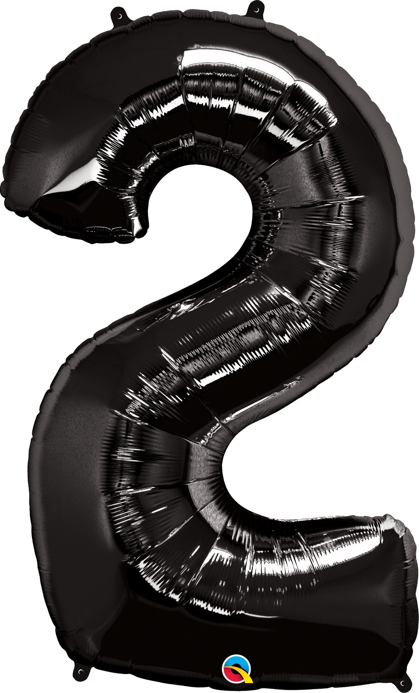 Number 2 Foil Balloon - Black