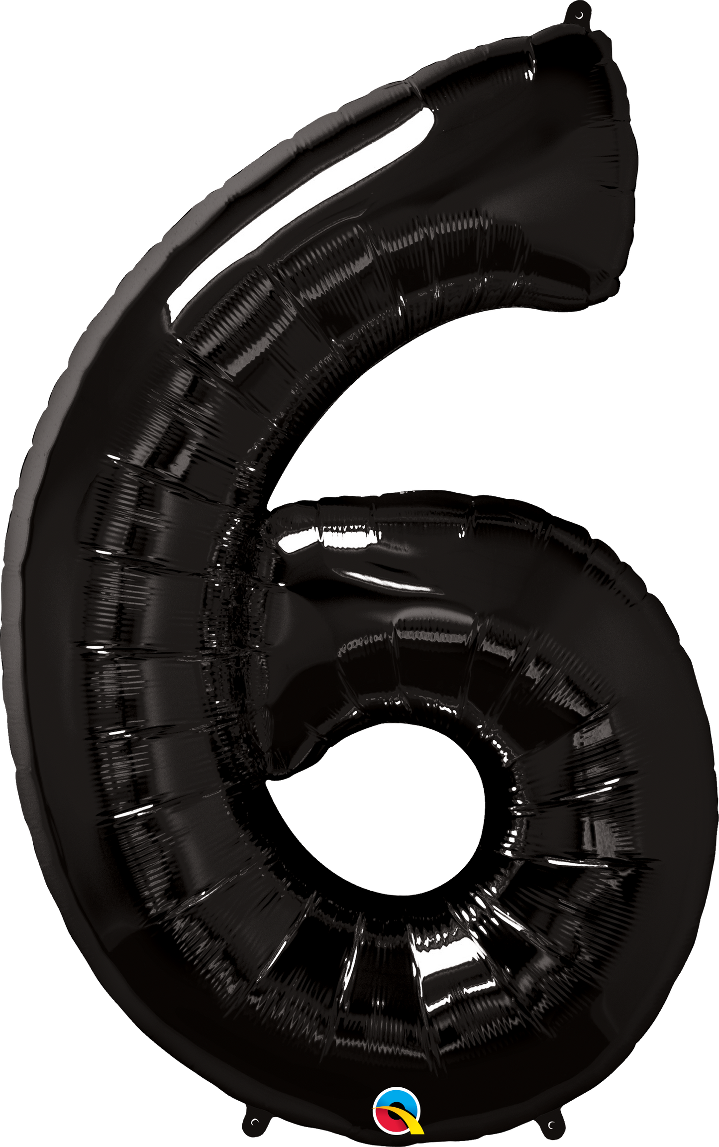 Number 6 Foil Balloon - Black