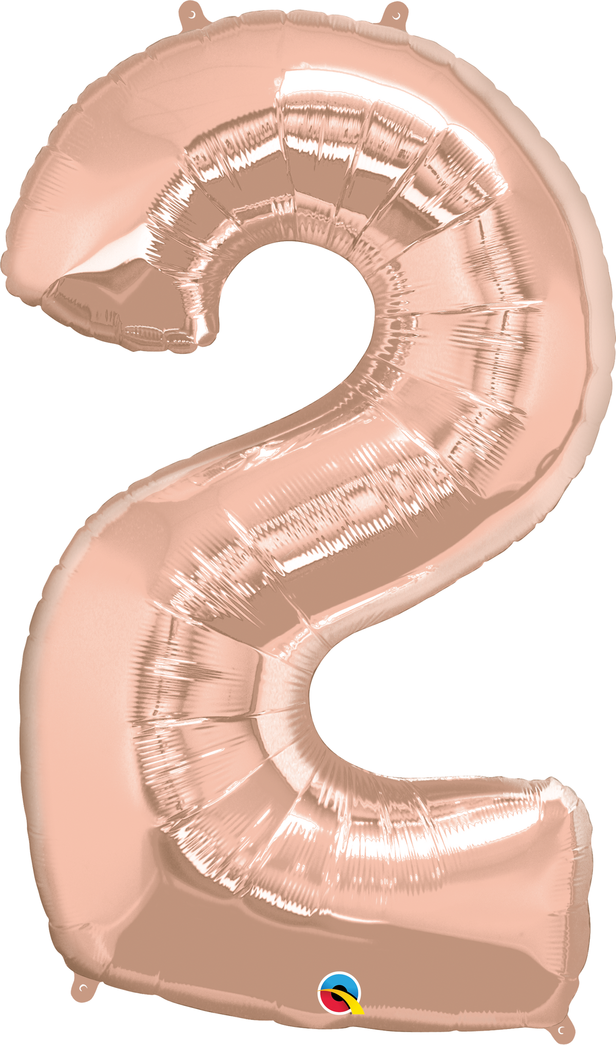 Number 2 Foil Balloon- Rose Gold