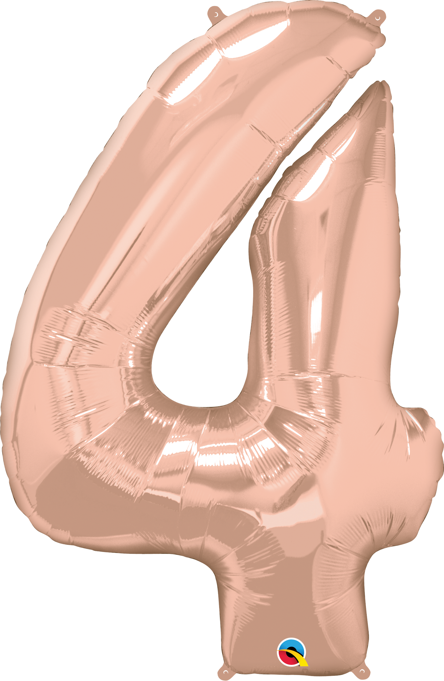 Number 4 Foil Balloon- Rose Gold