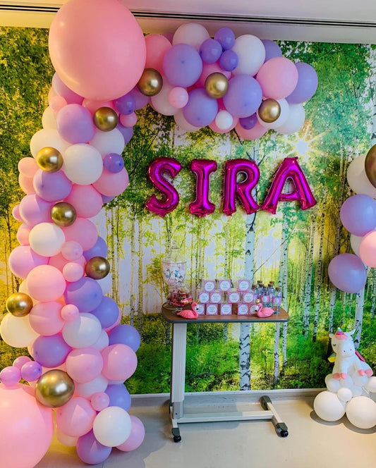 Welcome Baby Girl Organic Arch