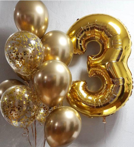 Solid gold Balloon Bouquet !