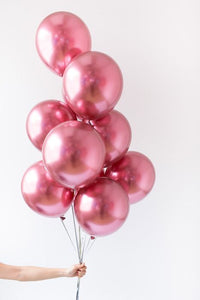 Pink Chrome Balloon Bouquet