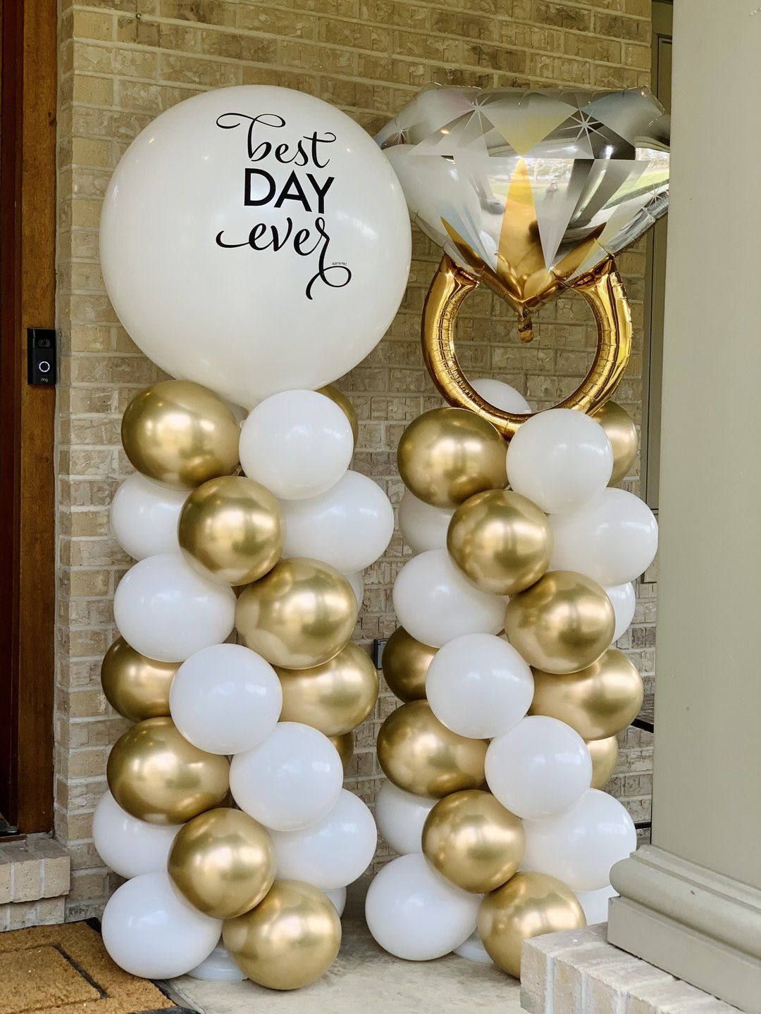 Customized Best Day Ever Balloon Towers !!