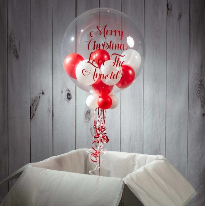 Customized Valentine Balloon in a white box
