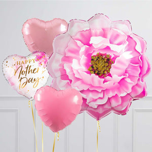 Mothers Day Balloon - Perfect Pink Flower Bouquet
