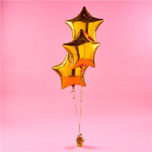 Gold stars Balloon Bouquet