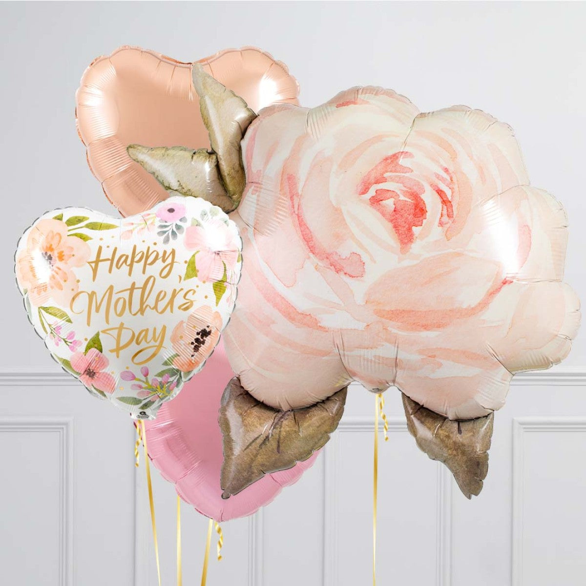 Rose Gold Mother's Day Flower Balloon
