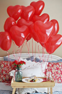 Latex heart balloons - Valentine's special